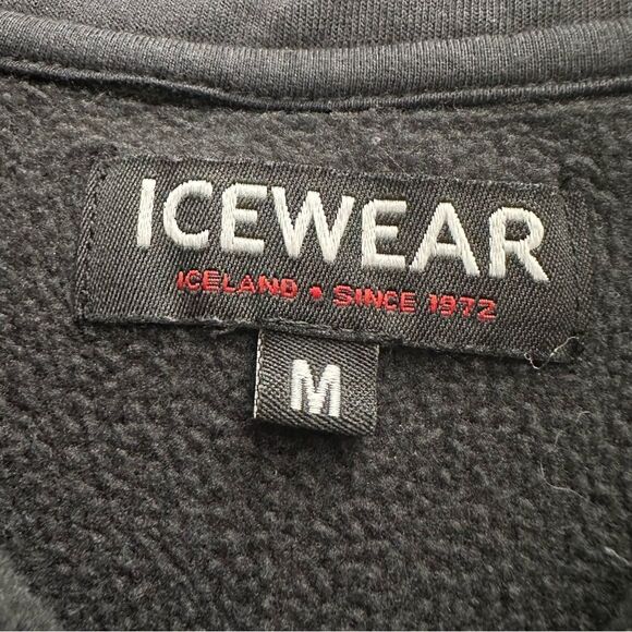 Icewear Black on Black Logo 1/4 Zip Performance outdoor Top Shell in Medium - Picture 2 of 6